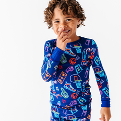 Neon Basketball Kids Pajamas