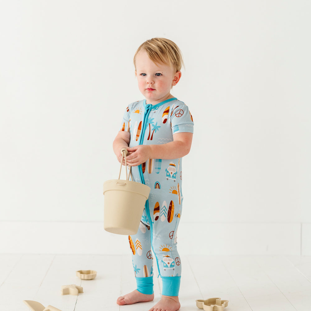 
                      
                        Surfboard Short Sleeve Romper
                      
                    