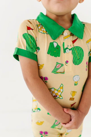 Green Jacket Dreams Collared Shorties