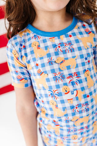 Yankee Doodle Doggies Kids Short Pajamas