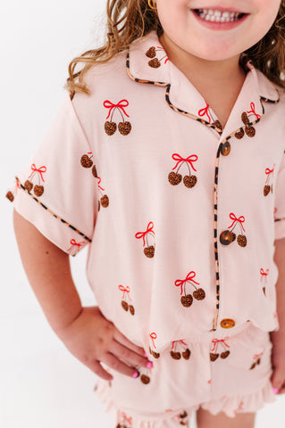 Leopard Love Button Down Short Pajamas