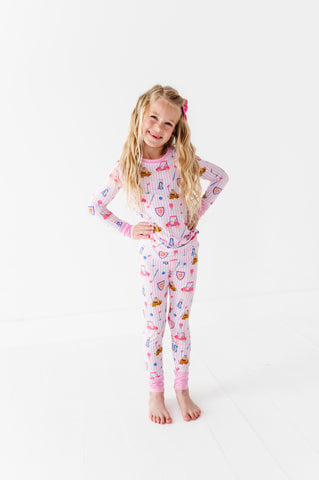 Caddy Crew Kids Pajamas- Pink  (Preorder Est Ship May 20)