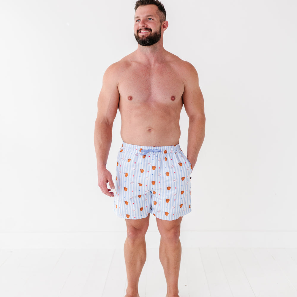 
                      
                        Stripe Out Men's Swim Trunks
                      
                    