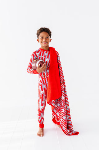Game Day In Ohio Fuzzy Blanket