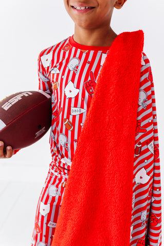 Game Day In Ohio Fuzzy Blanket