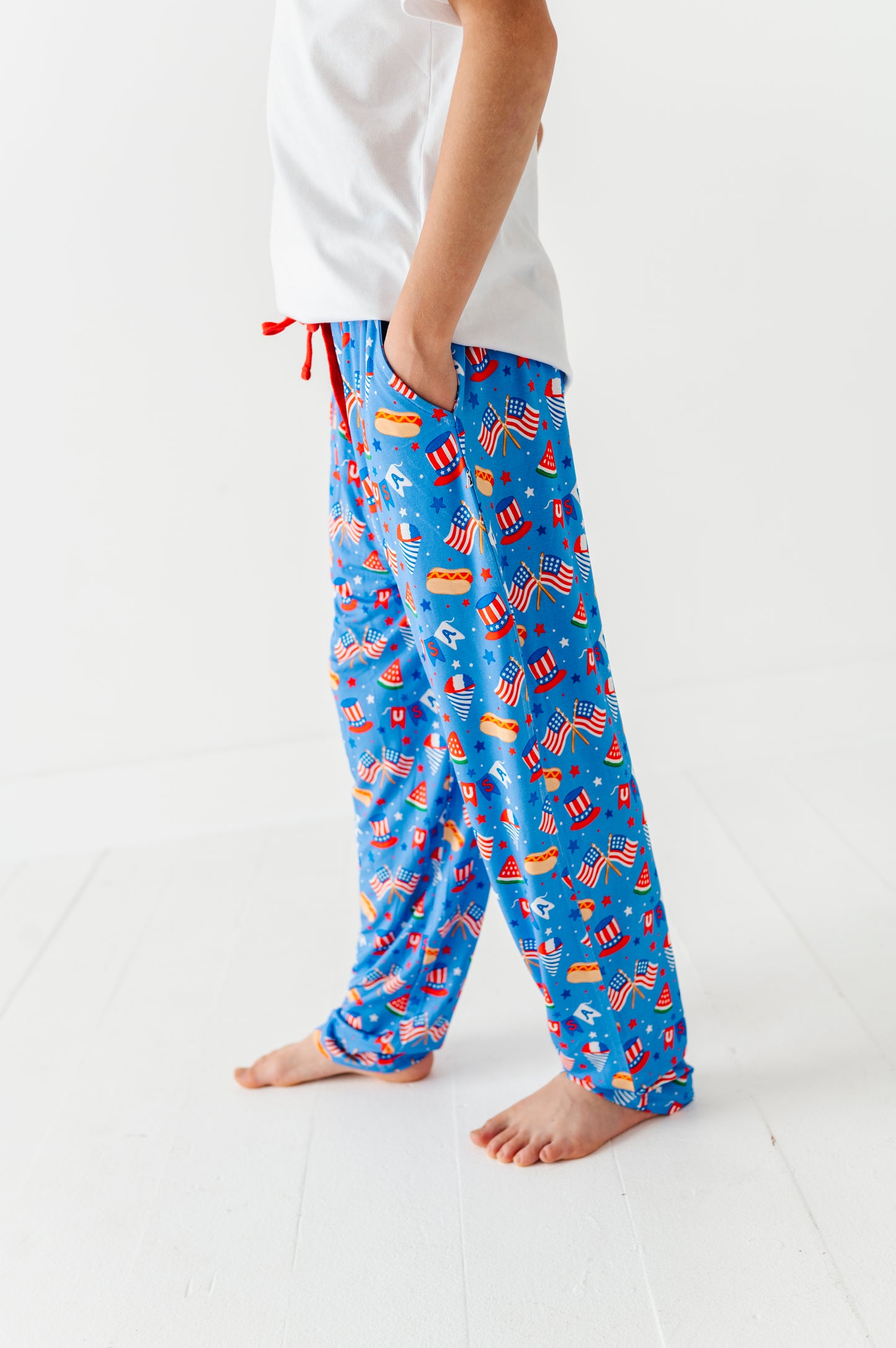 Red, White & Cozy Boys Lounge Pants - Bigger Kids