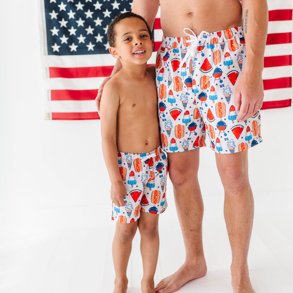 
                      
                        Red, White & BBQ Boys Swim Trunks
                      
                    