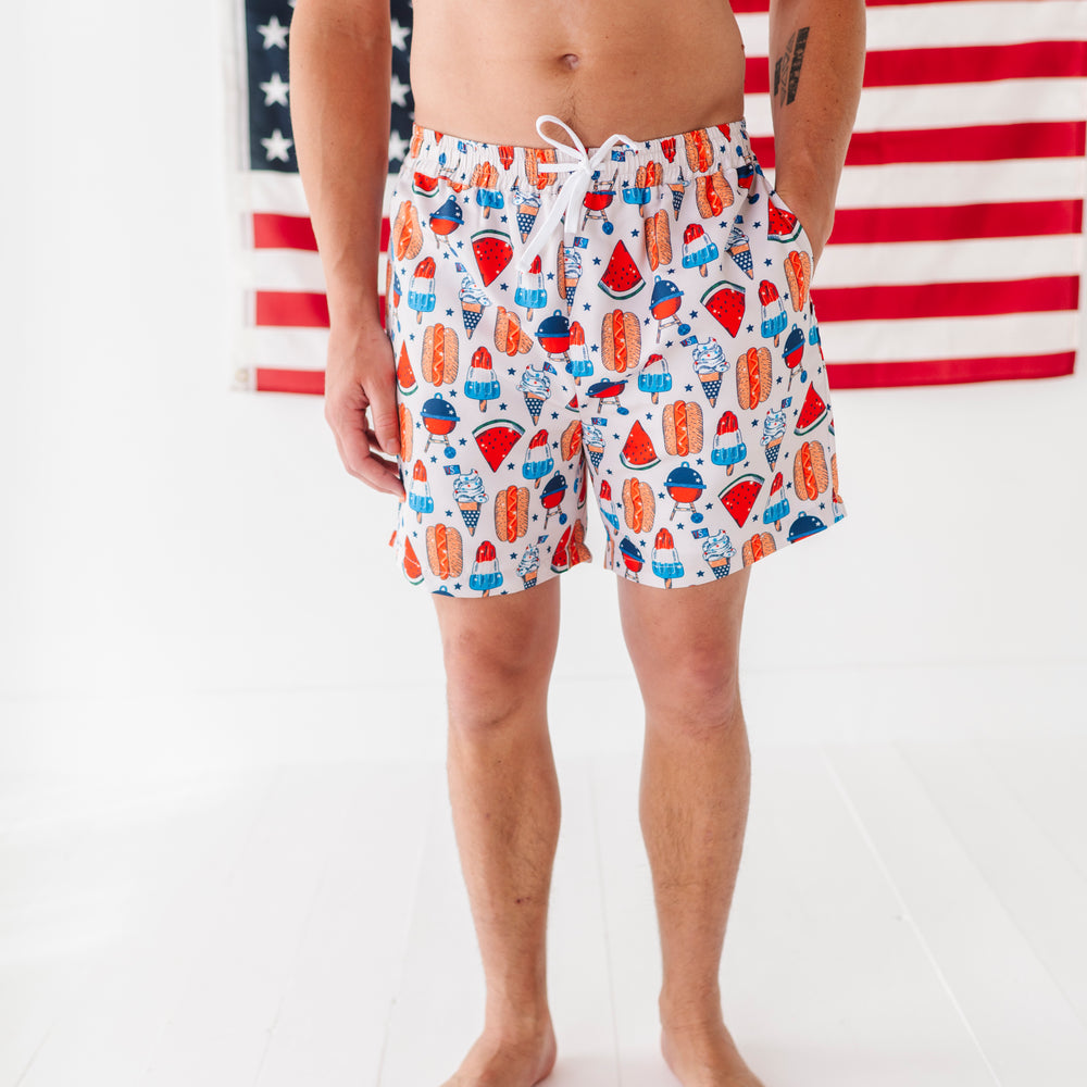 
                      
                        4th Hot Dog Men's Swim Trunks
                      
                    