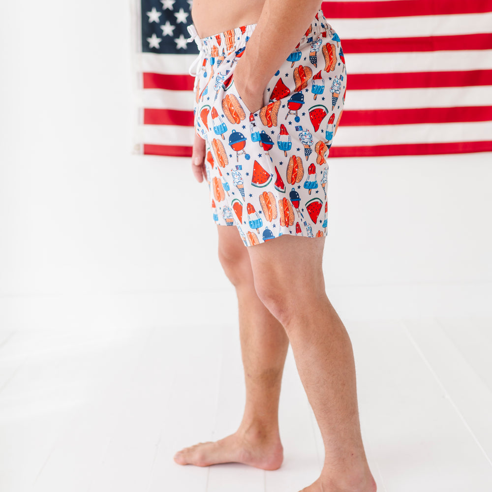 
                      
                        4th Hot Dog Men's Swim Trunks
                      
                    