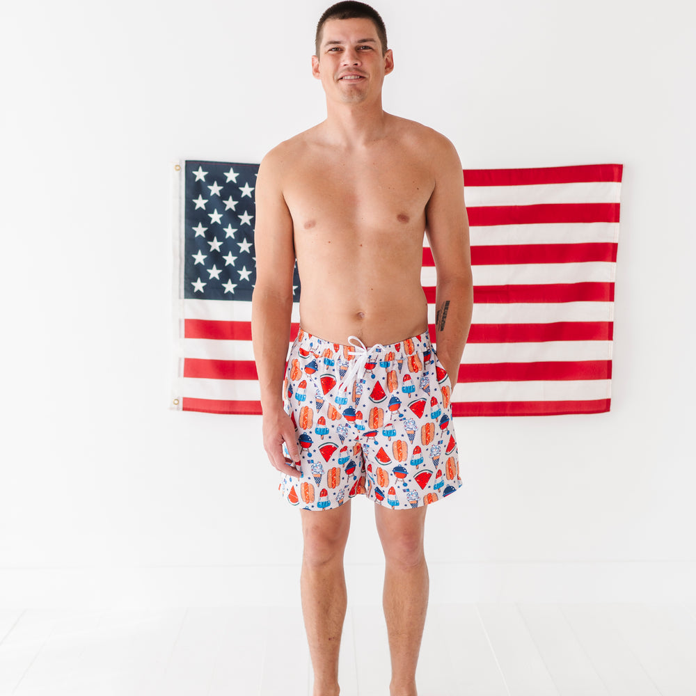 
                      
                        4th Hot Dog Men's Swim Trunks
                      
                    