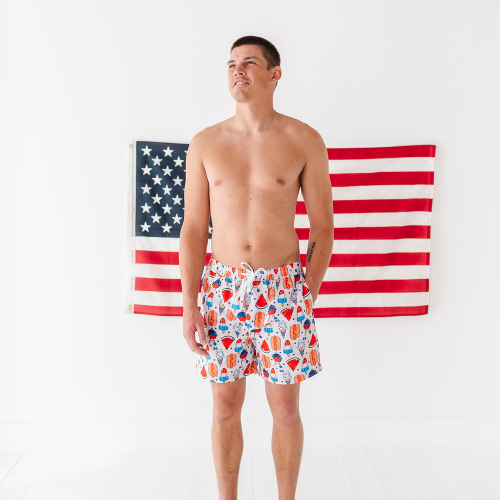 
                      
                        4th Hot Dog Men's Swim Trunks
                      
                    