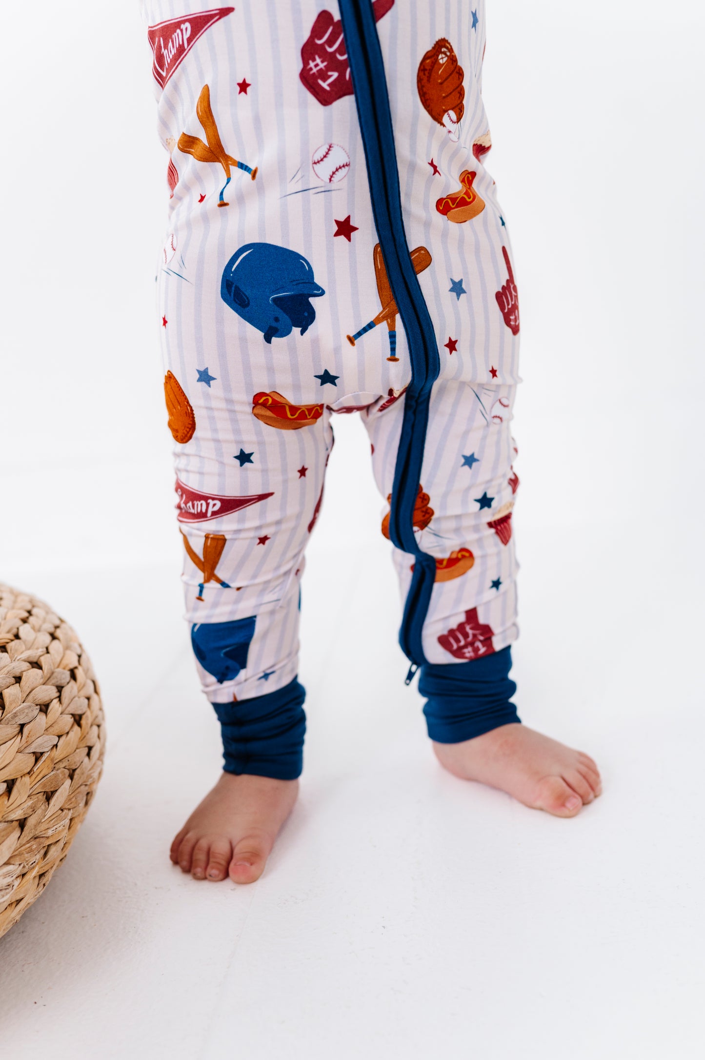 Stripes + Strikes Convertible Footies