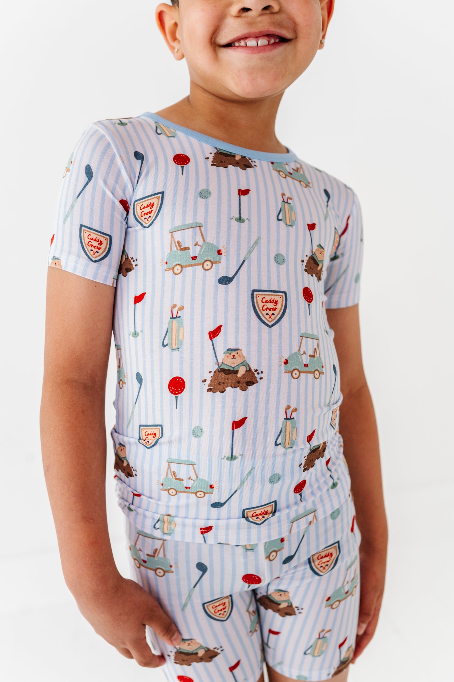 Caddy Crew Shorts Pajamas - Blue
