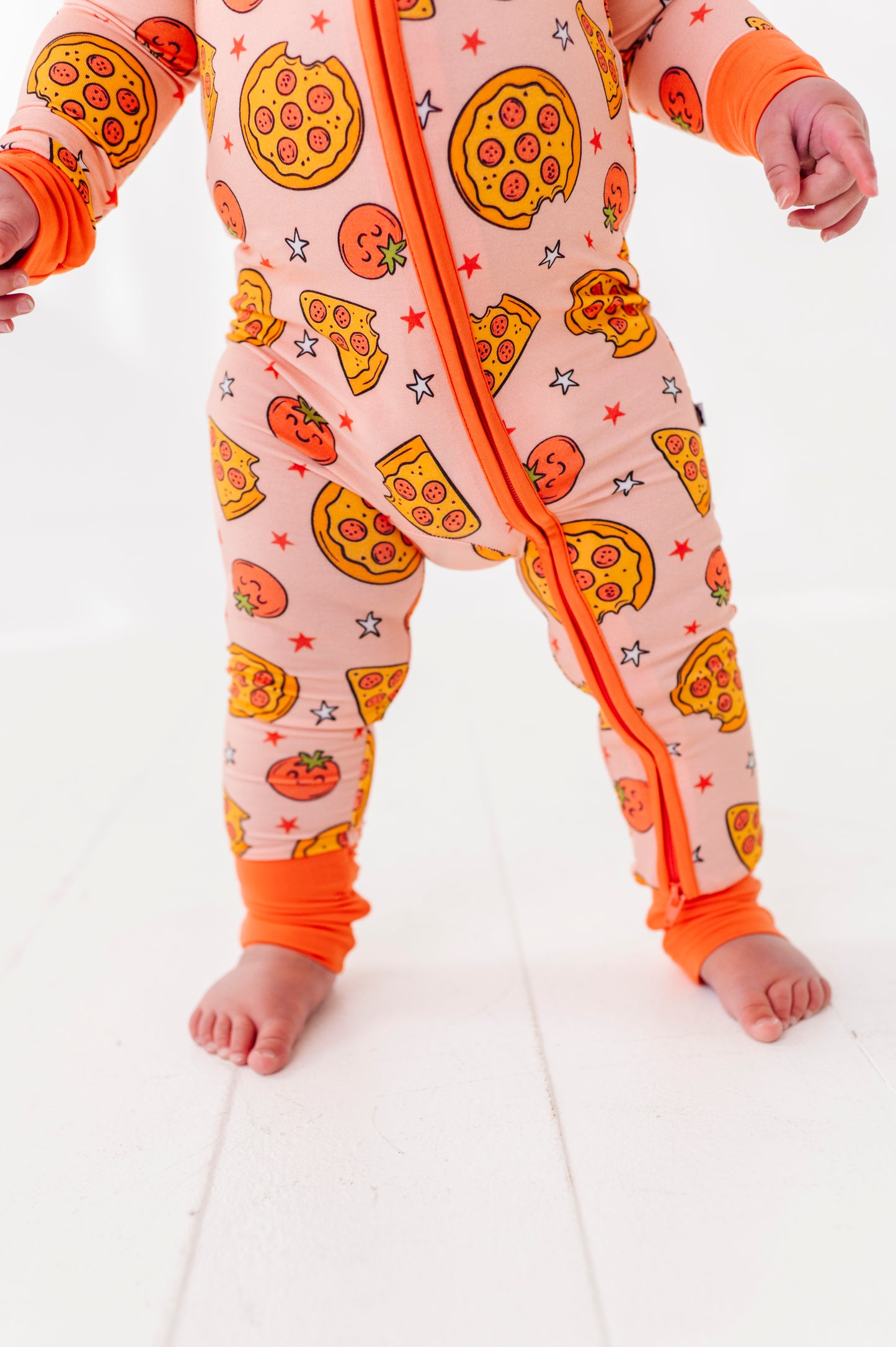 You Want a Pizza Me Kids Pajamas Convertible Footies