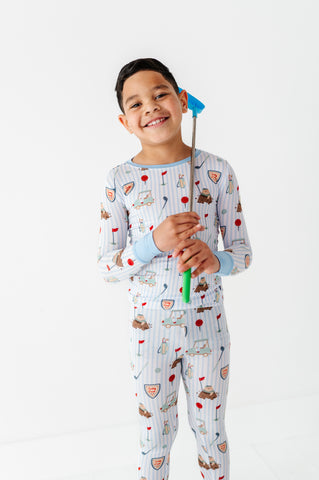 Caddy Crew Kids Pajamas- Blue  (Preorder Est Ship May 20)