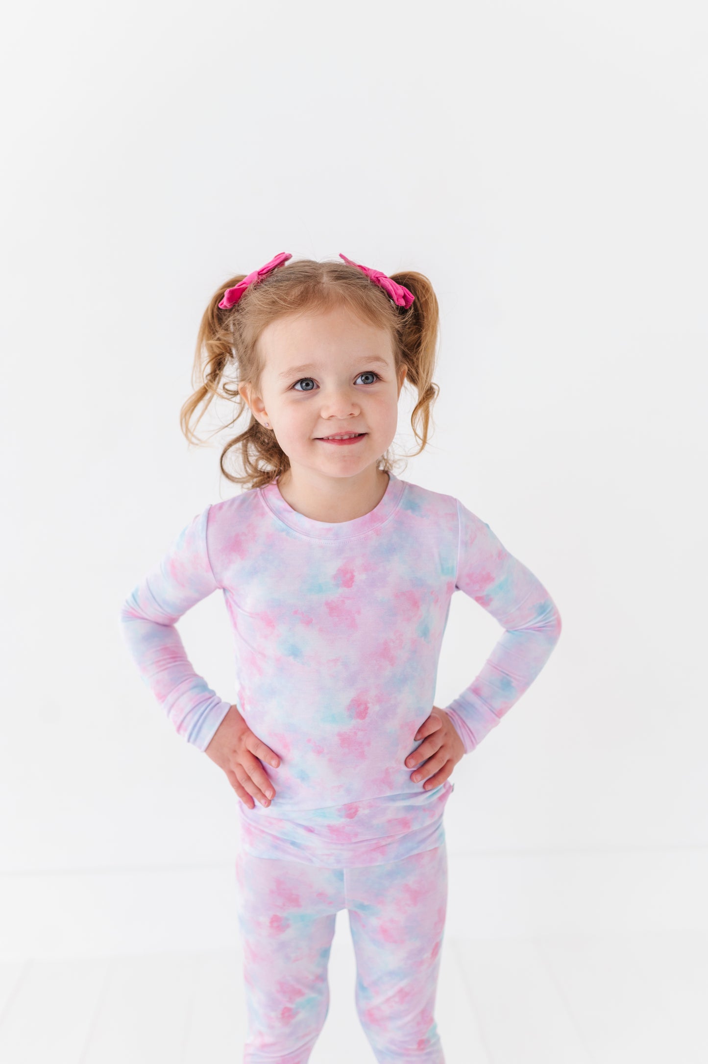 Girl in Tie Dye Pajamas by Kiki and Lulu