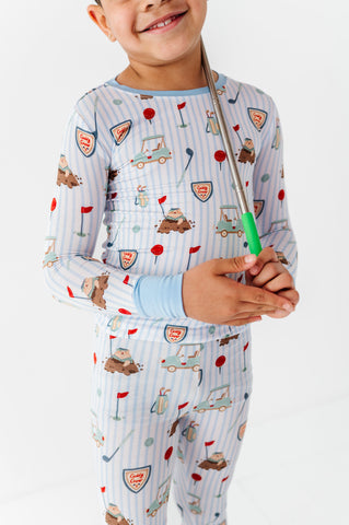 Caddy Crew Kids Pajamas- Blue  (Preorder Est Ship May 20)