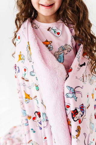 Pretty in Pinky Oversized Fuzzy Blanket