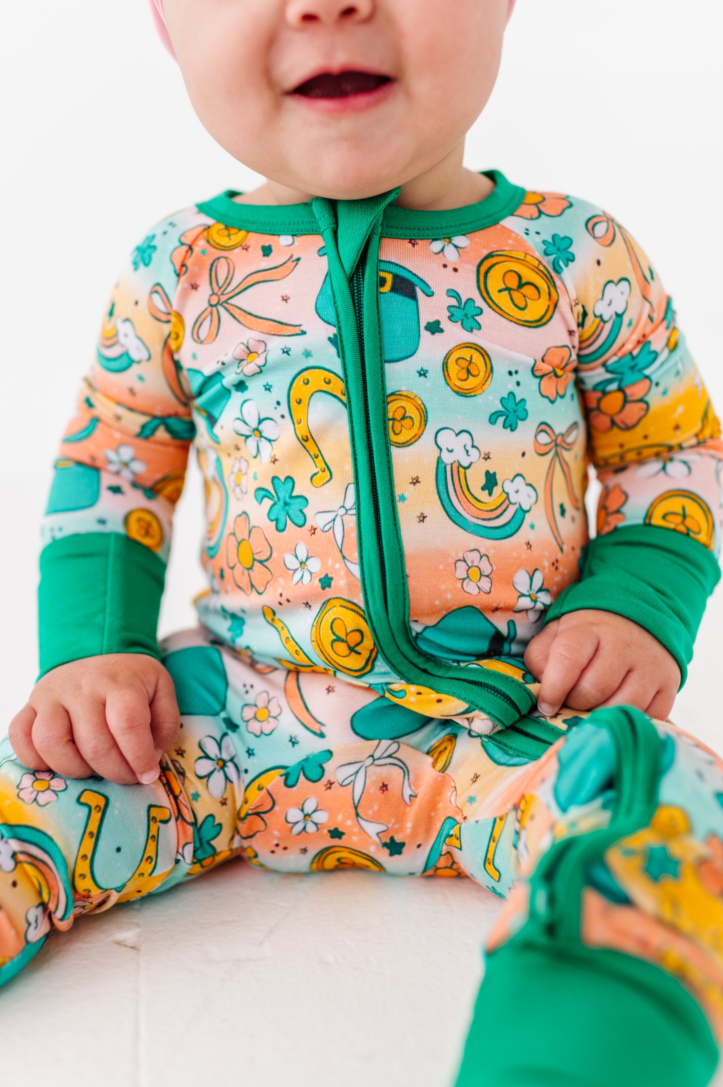 Ain't Over Til It's Clover Rainbow Convertible Footies