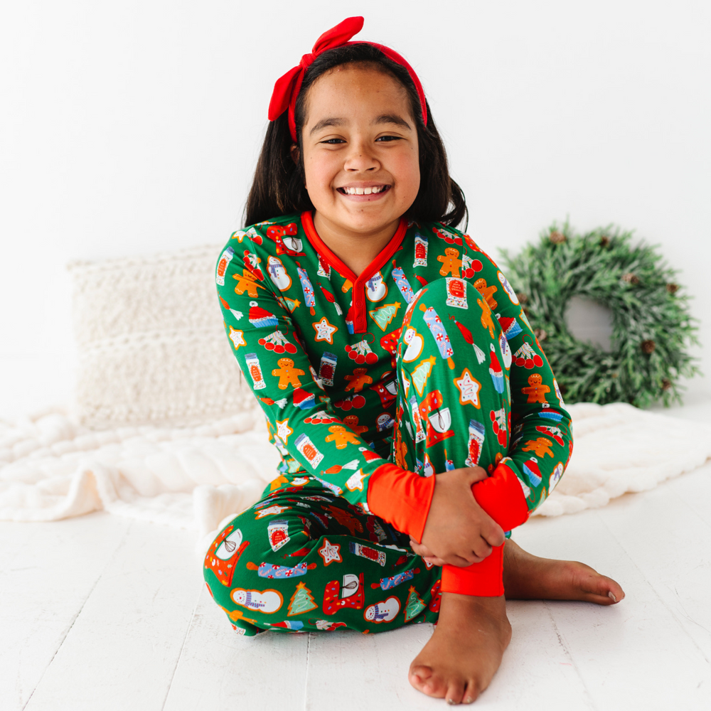 Teen Girl in Christmas Baking Pajamas by Kiki and Lulu