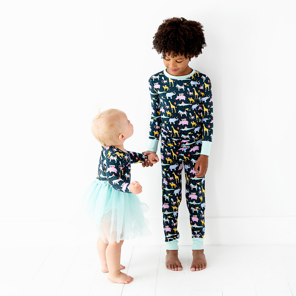 
                      
                        Hippo, Hippo, Hooray! Toddler/Big Kid Pajamas
                      
                    