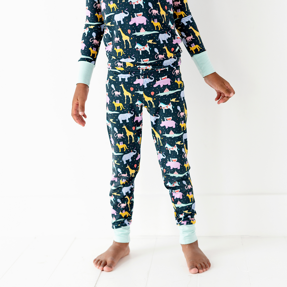 
                
                    Load image into Gallery viewer, Hippo, Hippo, Hooray! Toddler/Big Kid Pajamas
                
            