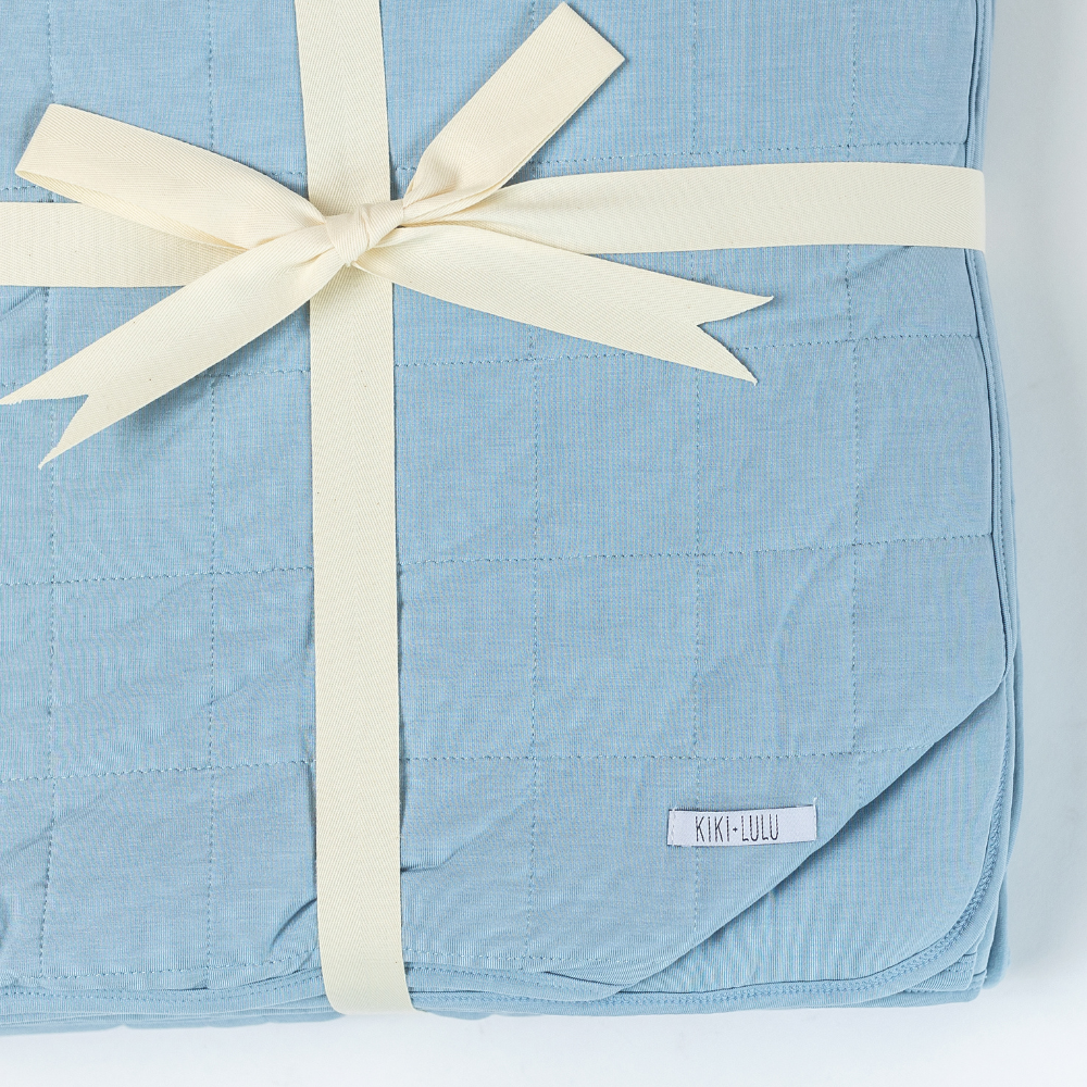 Adult Quilted Blanket - Baby Blue