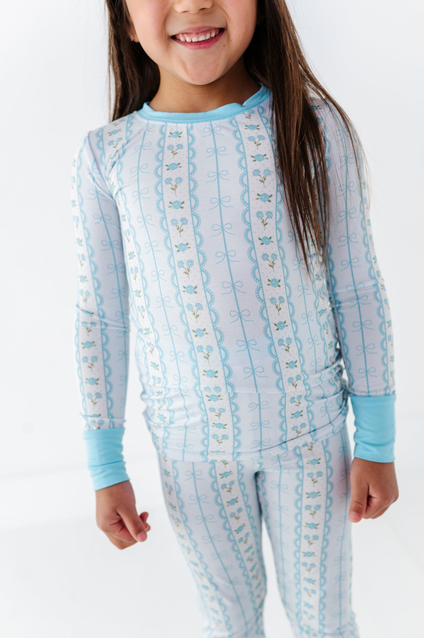 Forget Me Knot Kids Pajamas- Blue