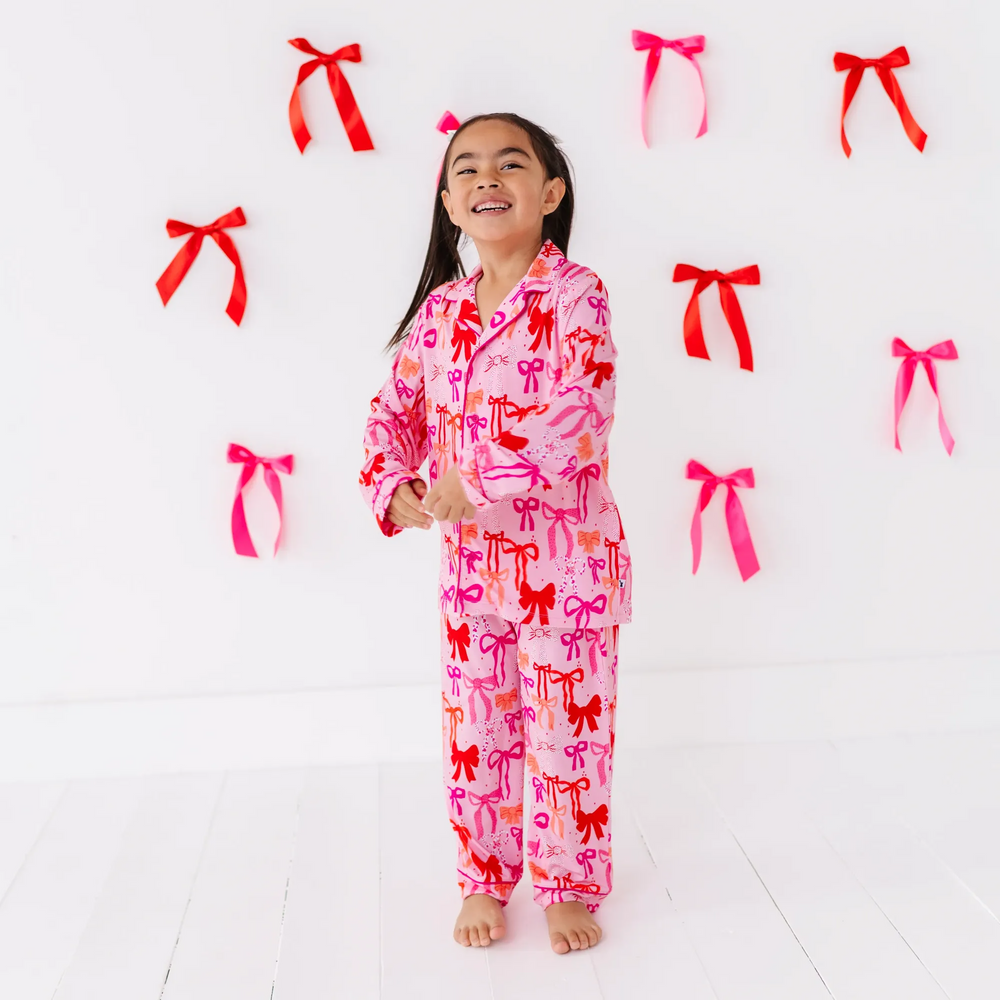 
                      
                        Little Bow Sleep Button-Down Kids Set
                      
                    