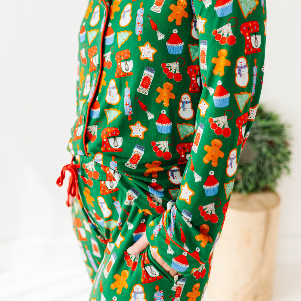 
                      
                        Woman in Christmas Baking Pajamas
                      
                    