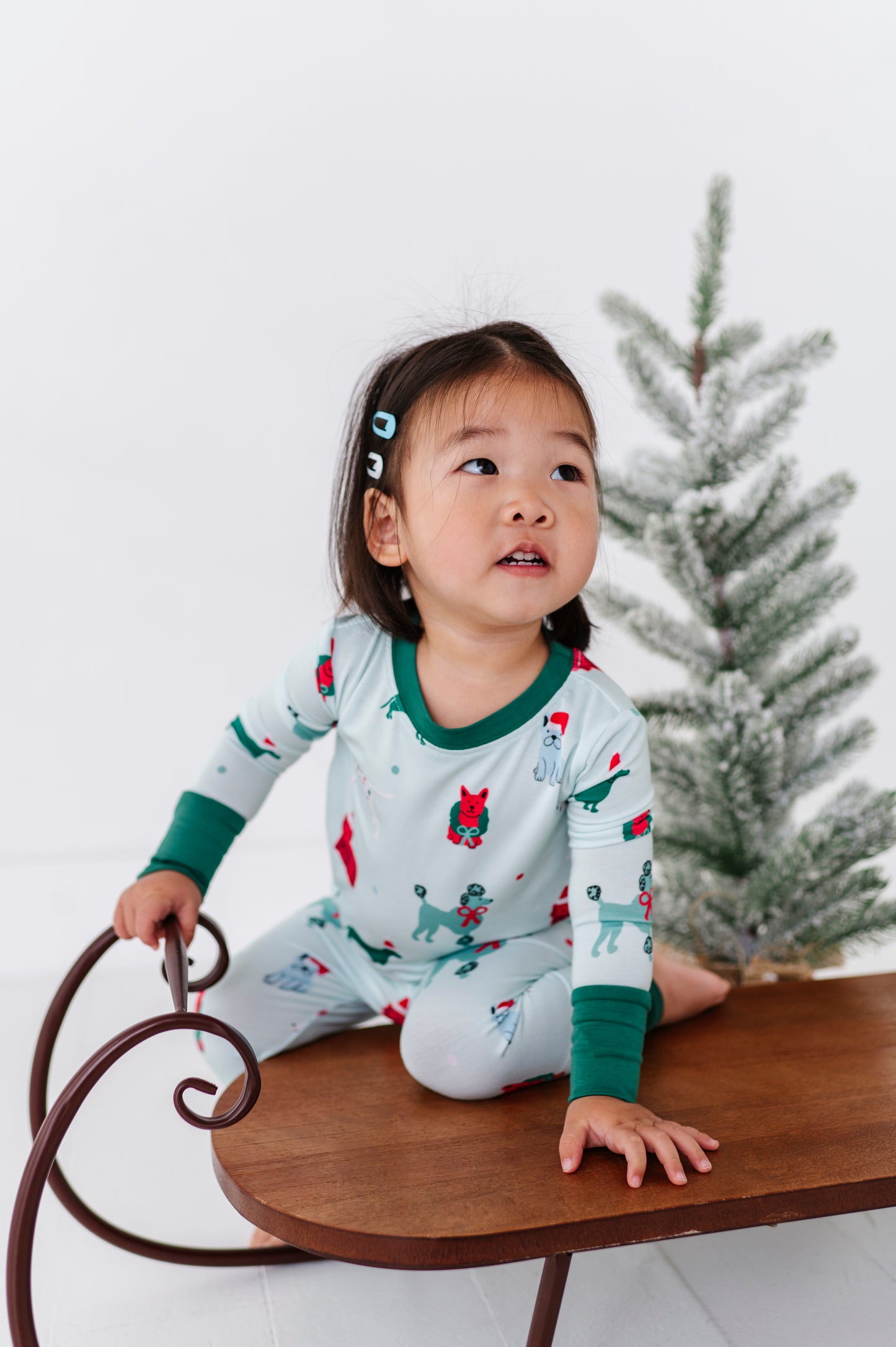Christmas Dog Kids Pajamas  by Kiki and Lulu