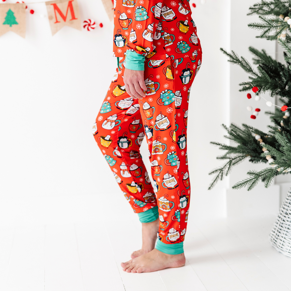 
                
                    Load image into Gallery viewer, woman in family matching christmas pajamas
                
            