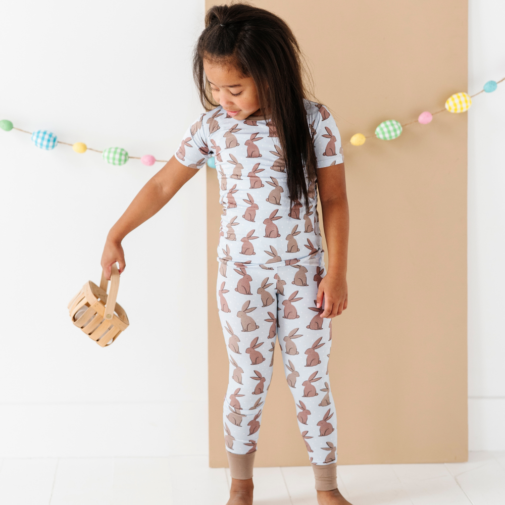 
                
                    Load image into Gallery viewer, Somebunny Loves Chocolate Toddler/Big Kid Pajamas
                
            