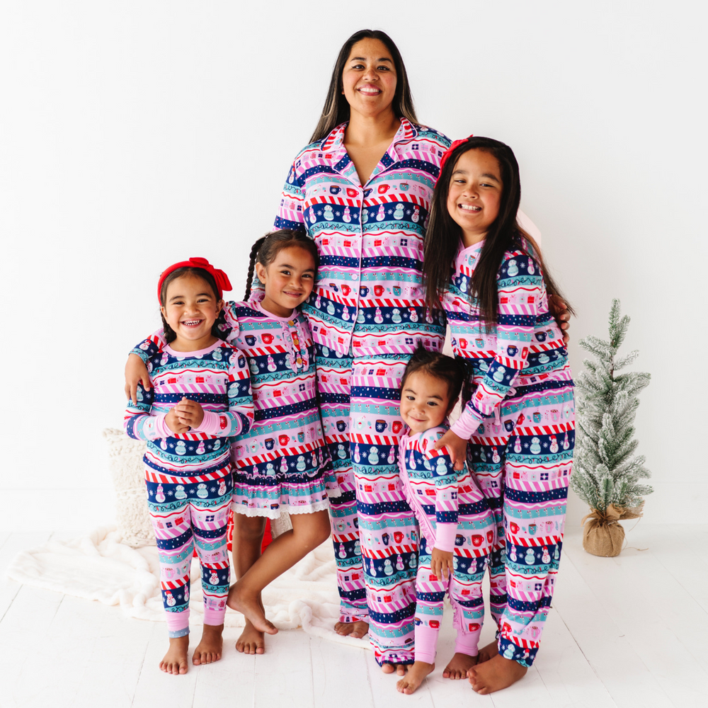 
                      
                        Family Matching Pink Fair Isle Pajamas by Kiki and Lulu
                      
                    