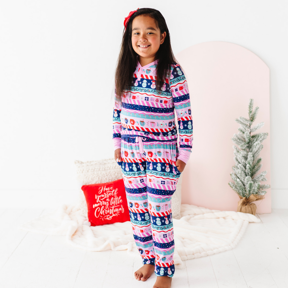 
                      
                        Teen Pink Fair Isle Pajamas by Kiki and Lulu
                      
                    