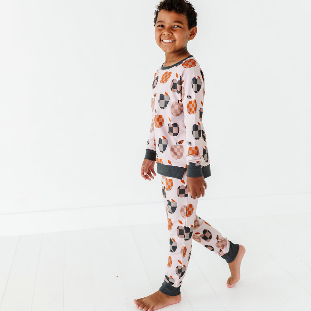 
                      
                        Boy Wearing Fall Apple Jogger Set
                      
                    