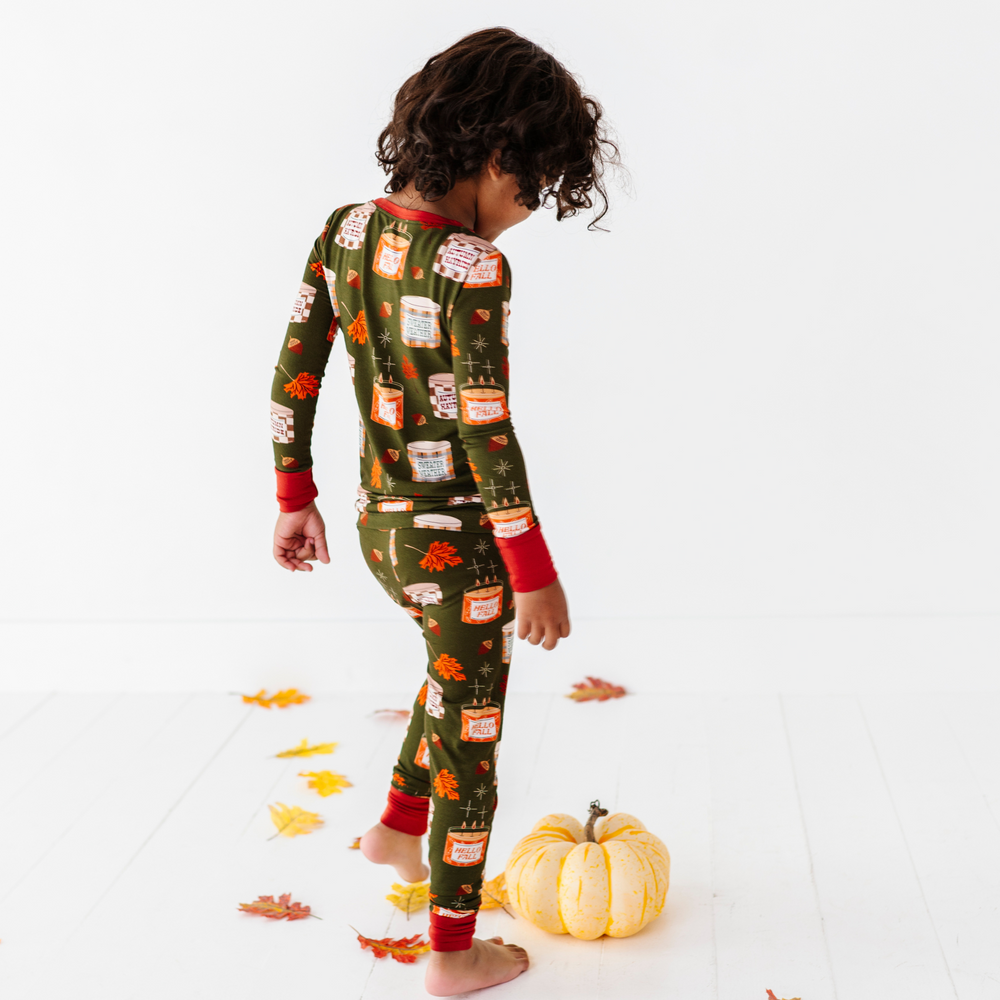 
                      
                        Kid Wearing Fall Candle Pajamas By Kiki and Lulu
                      
                    