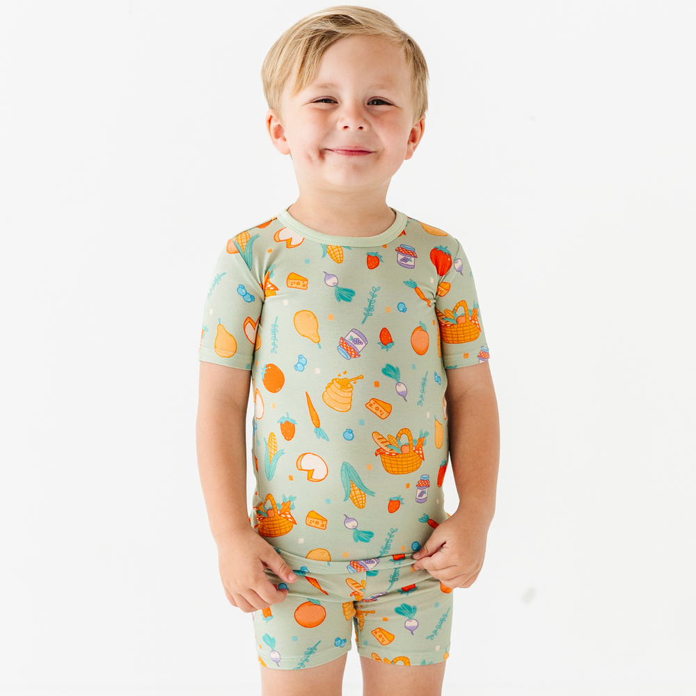 
                      
                        Don't Panic, It's Organic Farmer's Market Toddler/Big Kid Pajamas- Short Sleeve and Shorts
                      
                    