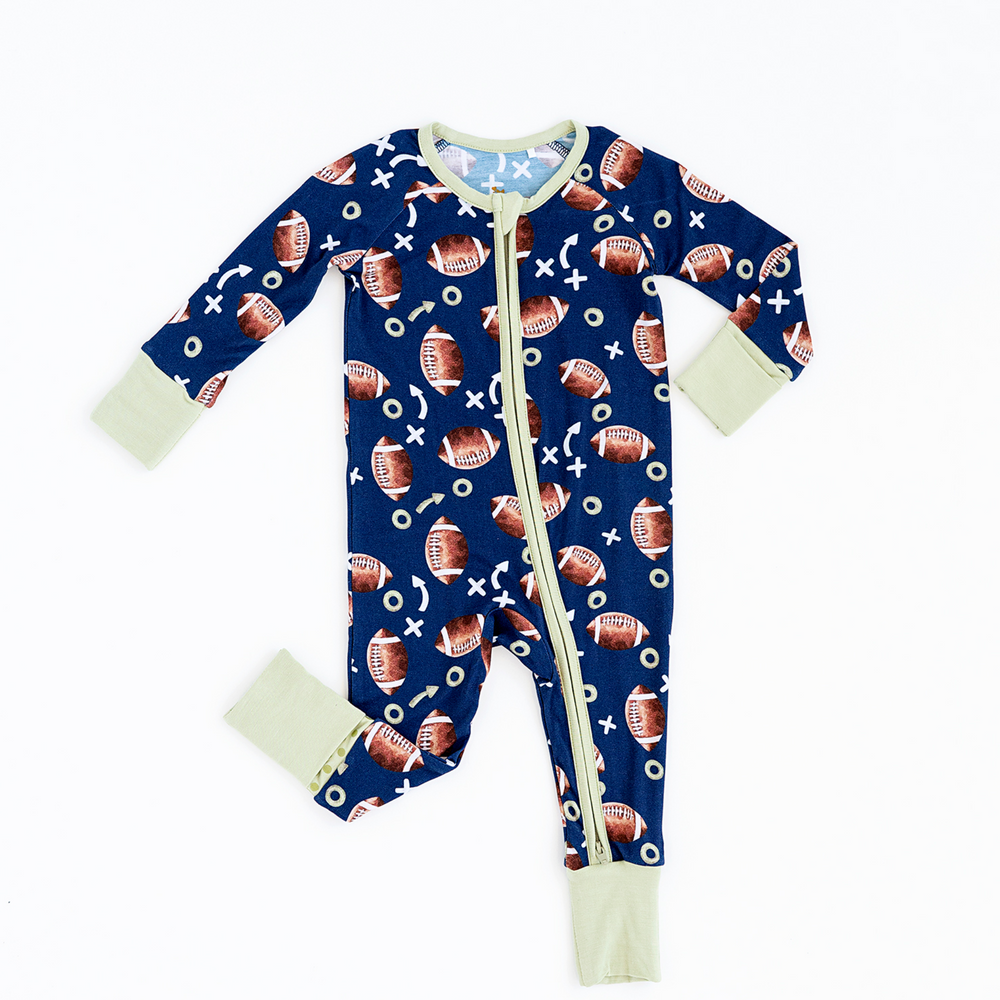 Clear Eyes, Full Hearts, Lets Snooze Football Convertible Footies
