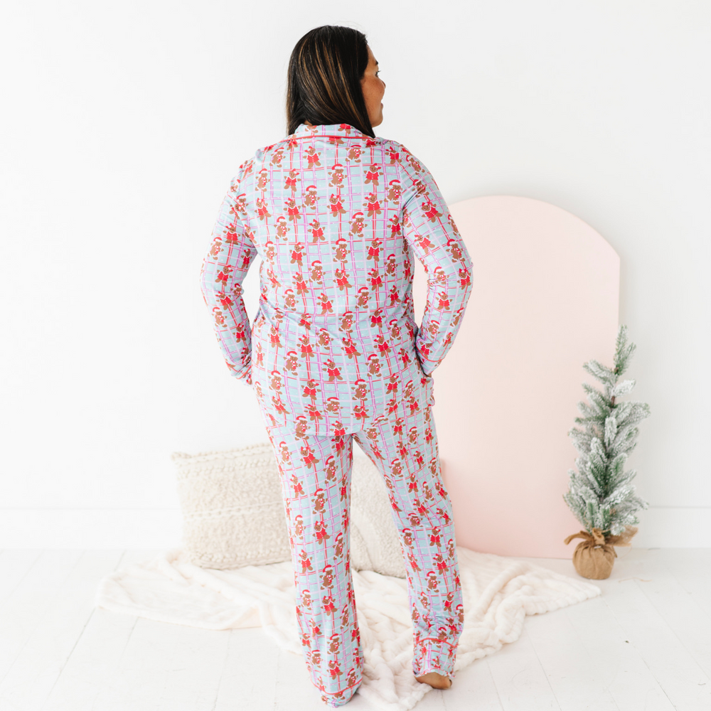 
                      
                        Mom in Family Matching Gingerbread Pajamas
                      
                    