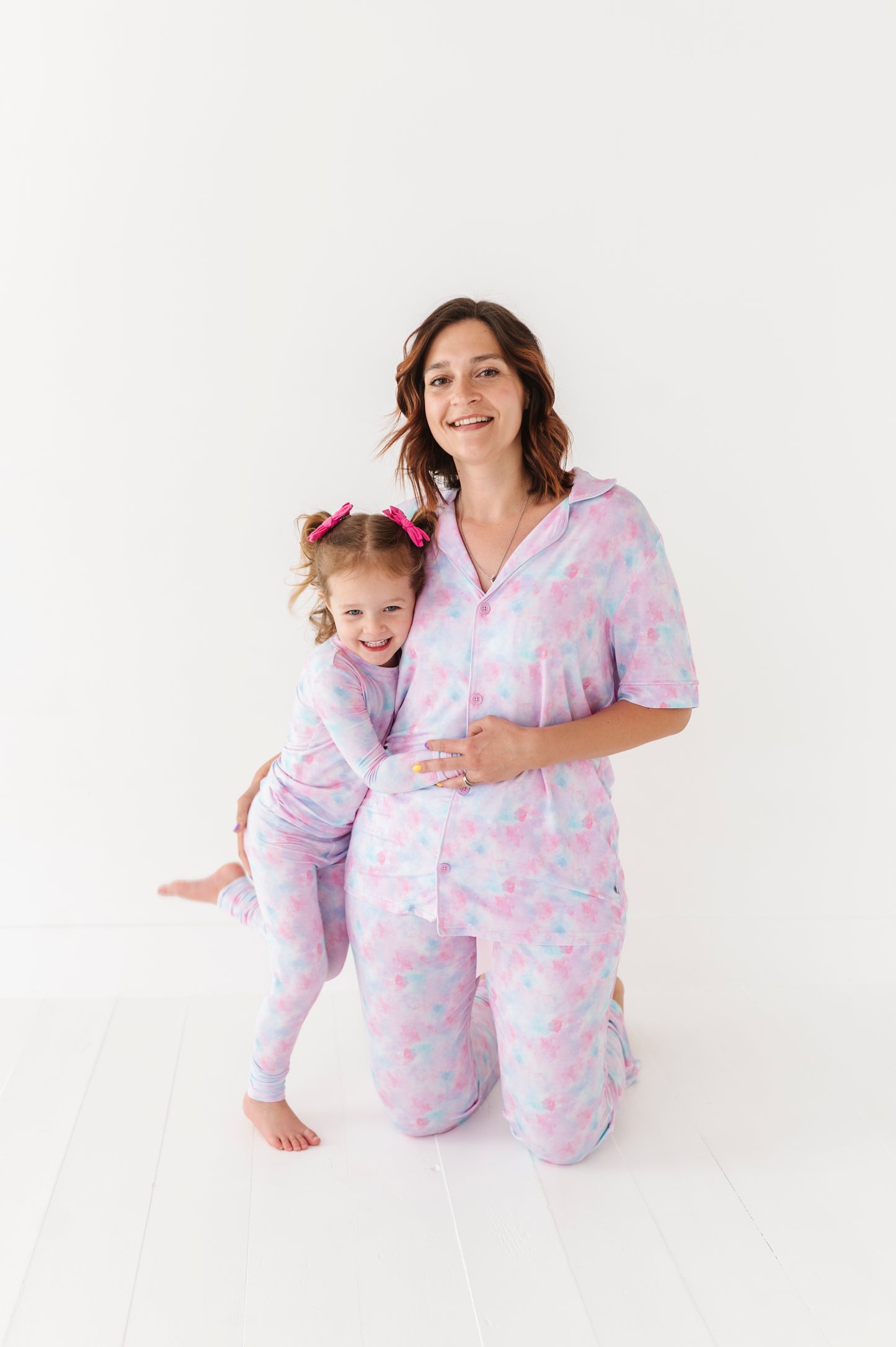 Girl in Tie Dye Pajamas by Kiki and Lulu