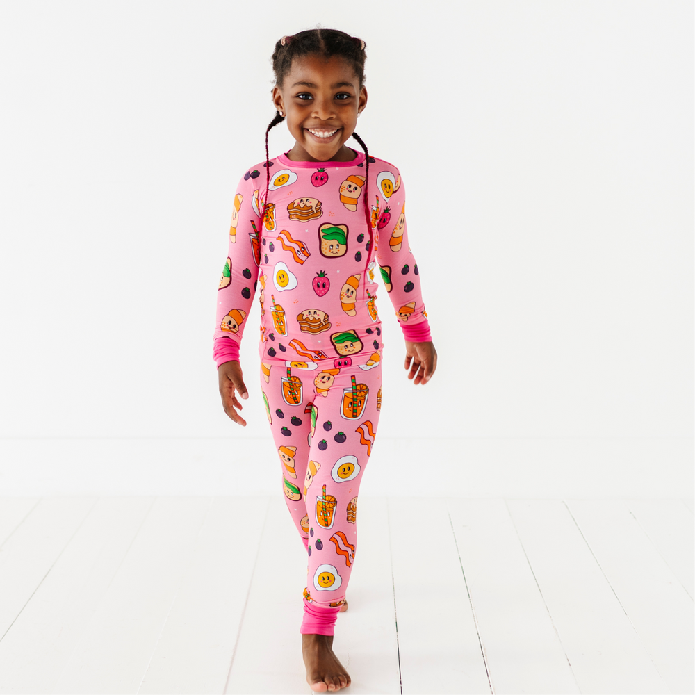 Girl in Breakfast Pajamas by Kiki and Lulu