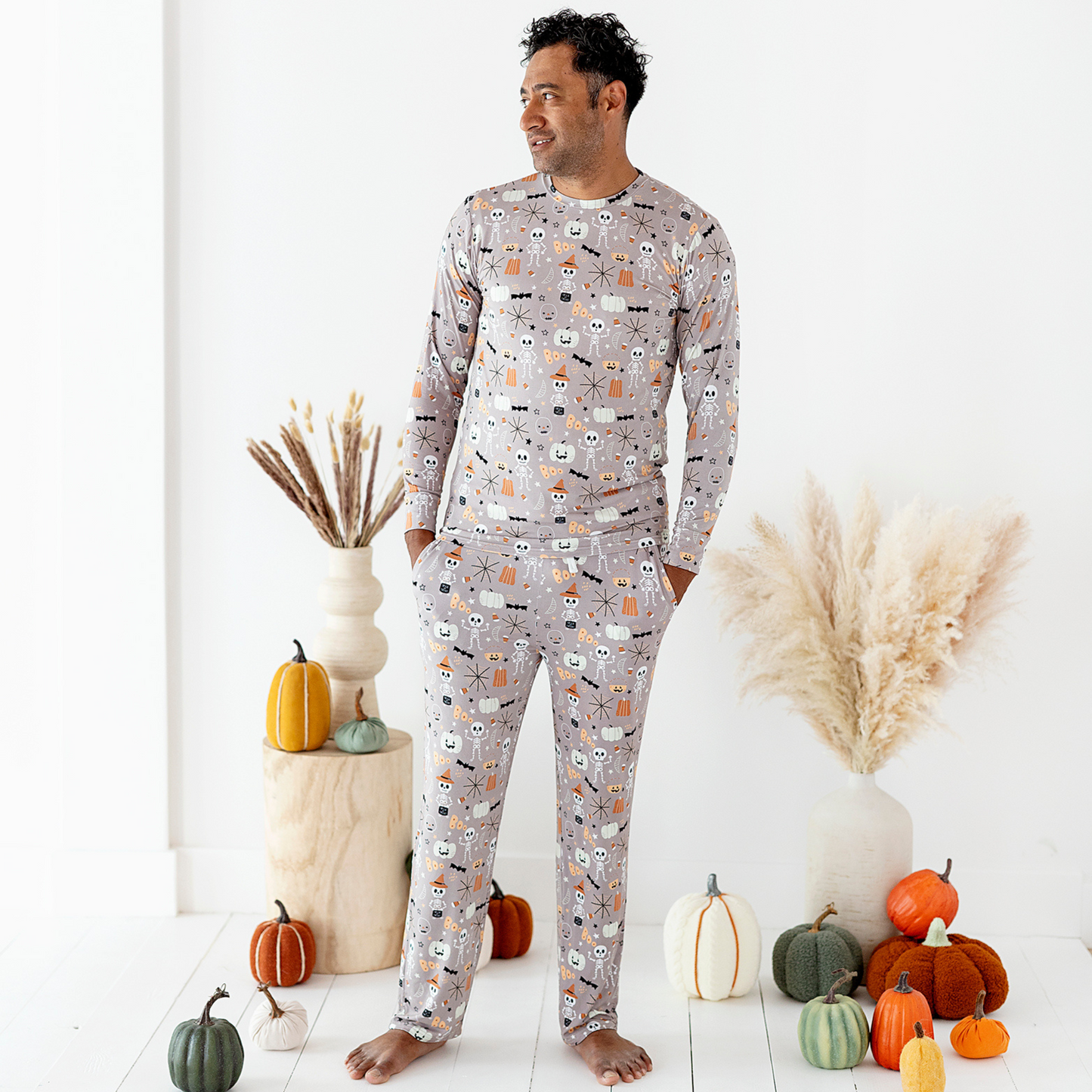 Man in Kiki+Lulu Halloween Pajamas