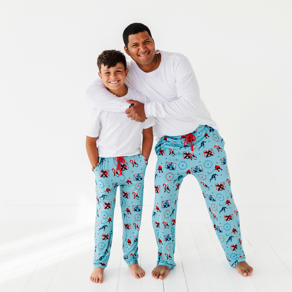 
                      
                        Boy and Dad Matching Hockey Pajama pants 
                      
                    