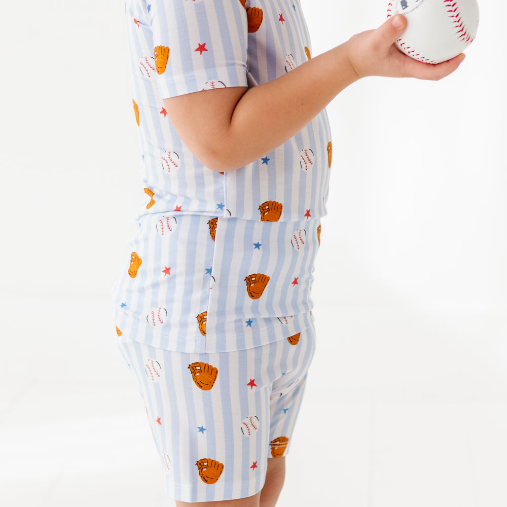 
                      
                        Stripe Out Kids Pajamas- Short Sleeve and Shorts
                      
                    