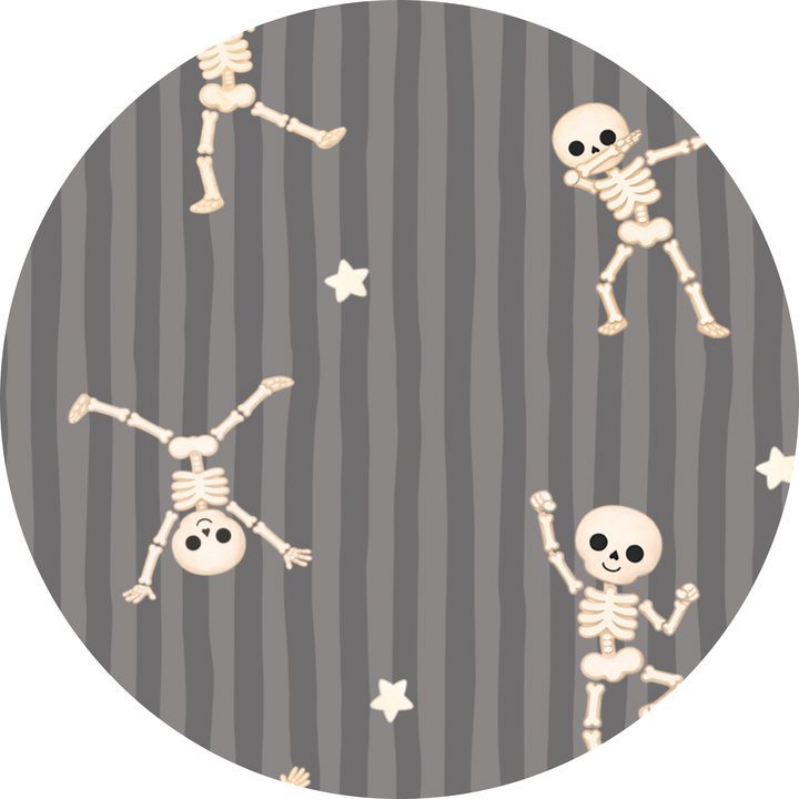 Kids Cute Halloween PJs with Skeletons