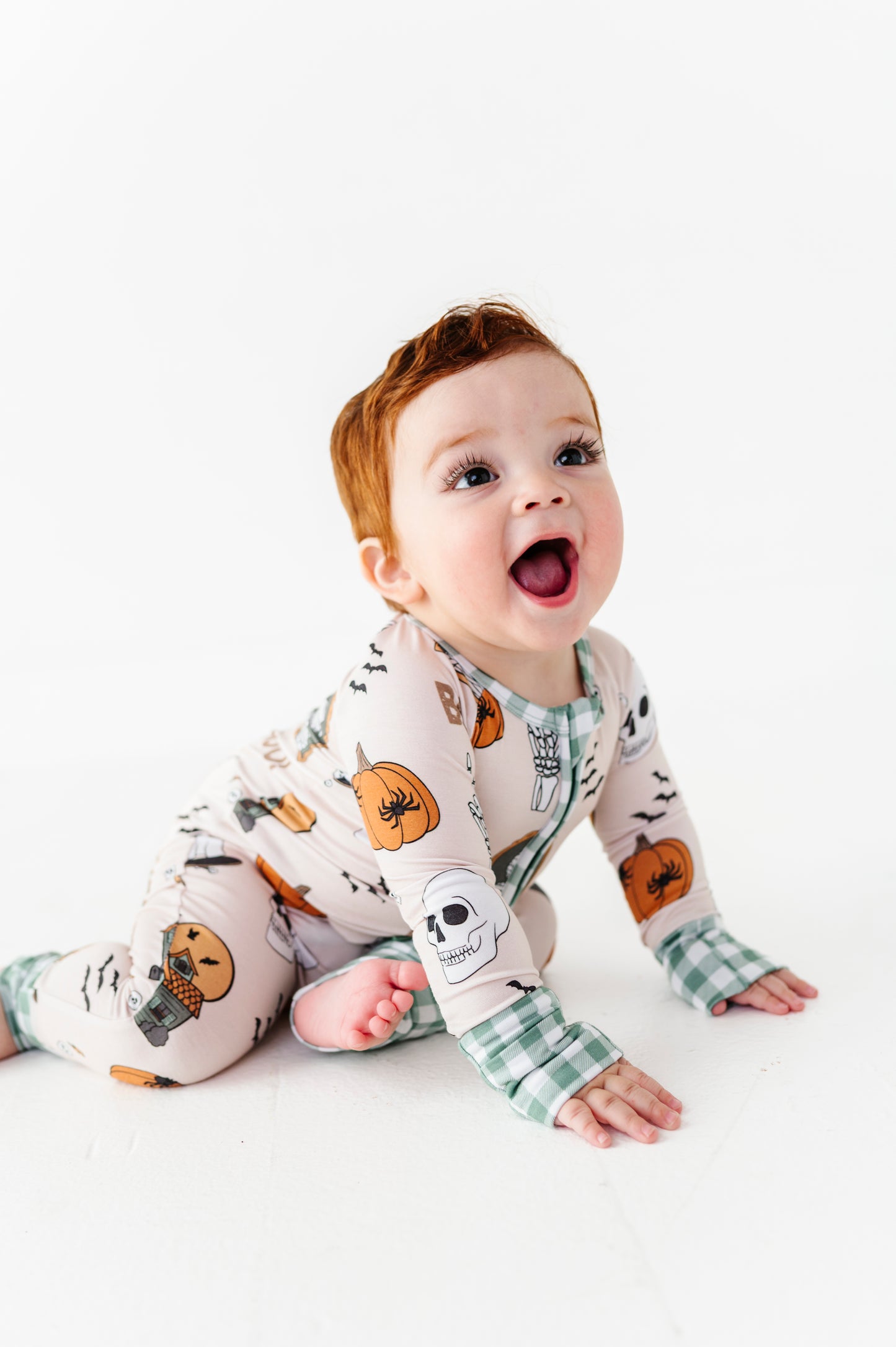 Kids Halloween PJs and footies made for playtime, bedtime, and snuggles
