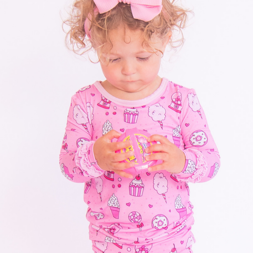 
                      
                        Kiki + Lulu x Rydel SWEETIE Long Sleeve Ruffle Pajamas
                      
                    