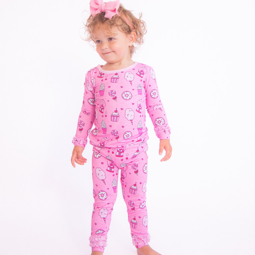 
                      
                        Kiki + Lulu x Rydel SWEETIE Long Sleeve Ruffle Pajamas
                      
                    