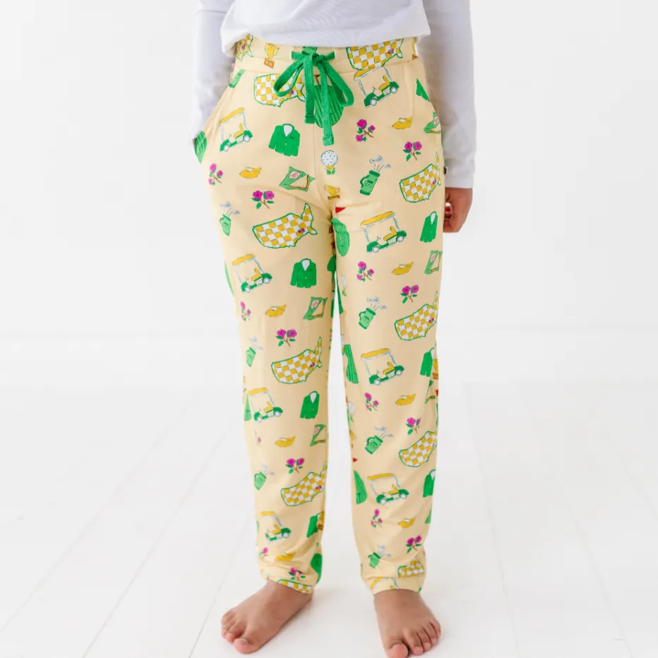 Green Jacket Dreams Loose Lounge Pants - Bigger Kids